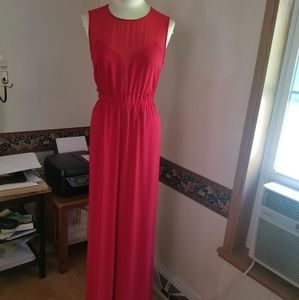 BCBG red jumpsuit